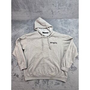 Dunbrooke New England Patriots Hoodie Mens XL Gray Pullover Sweatshirt